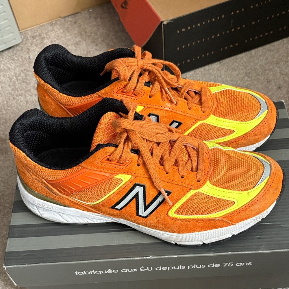 New Balance Men's Vibrant Orange Athletic Shoes